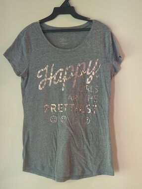 ⭐️ 5/ $25 Justice Grey Short-Sleeve Tee